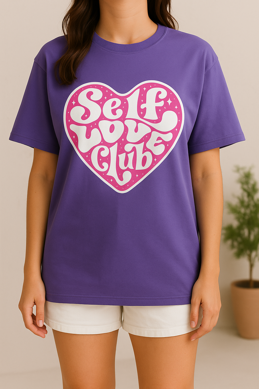 Self Love Club Women Oversized-Tshirt