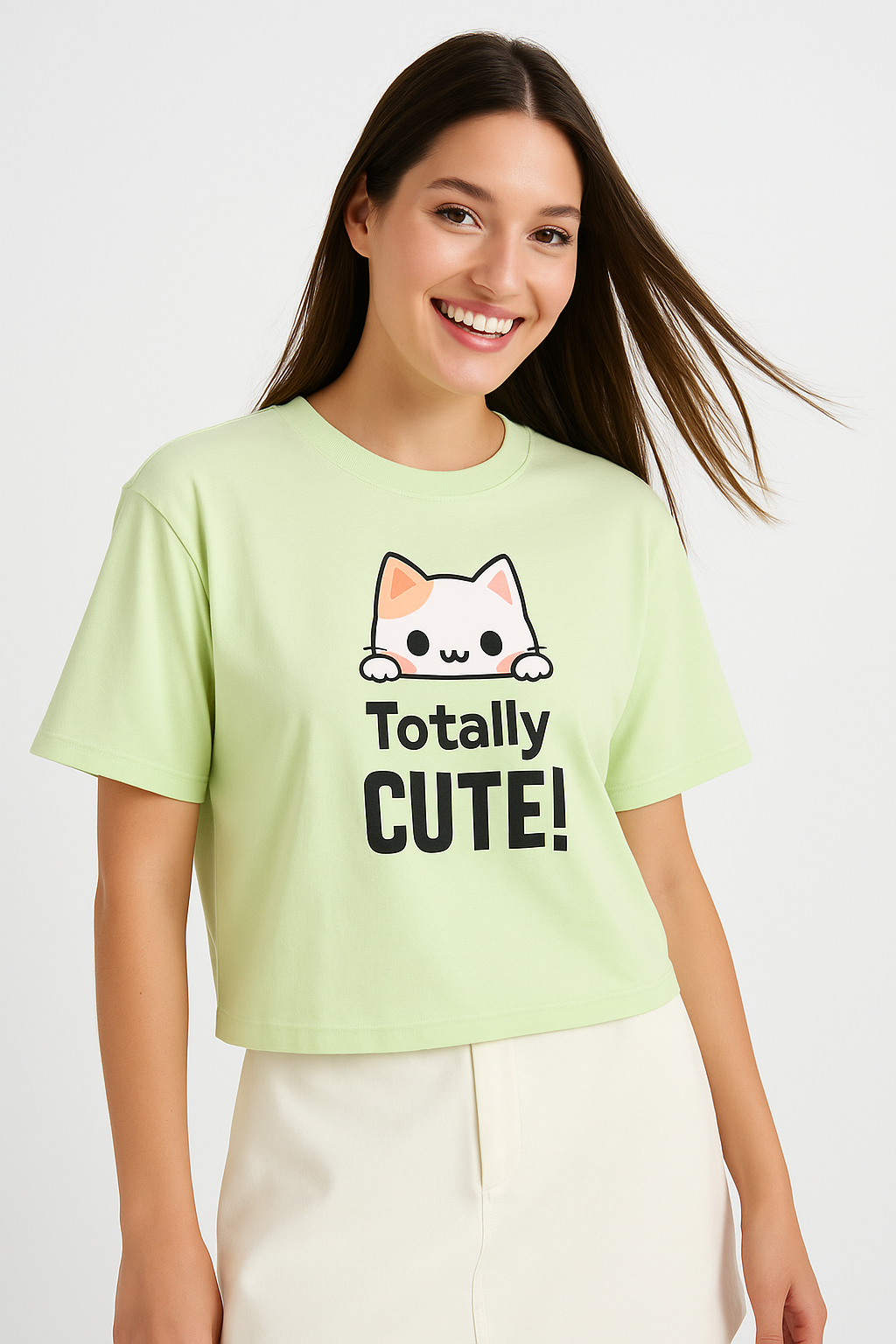 Totally Cute Kitty Oversized T-Shirt