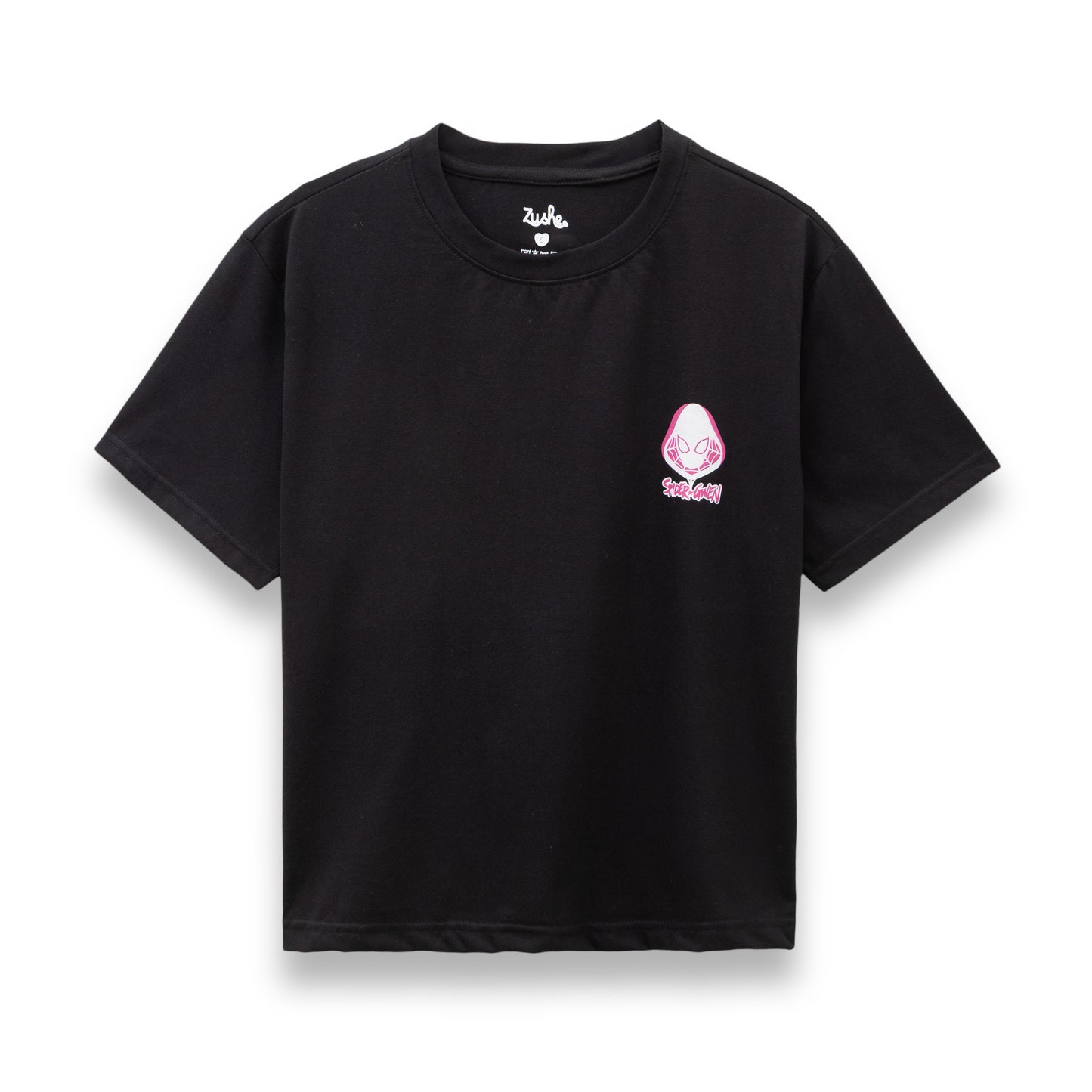 Spider Gwen Women Oversized Boxy Tshirt,Black