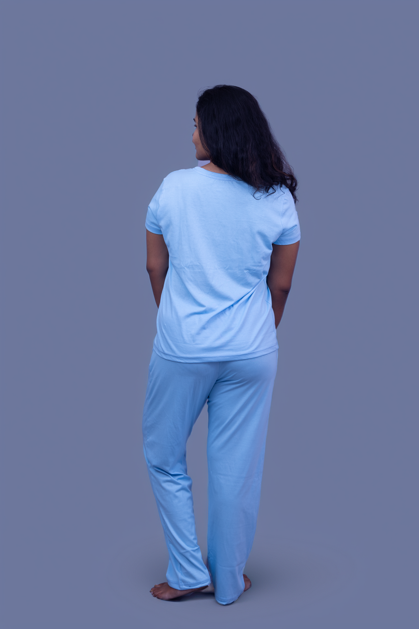 Lover's Heart Sarange Pajama Set (Solid Pant)