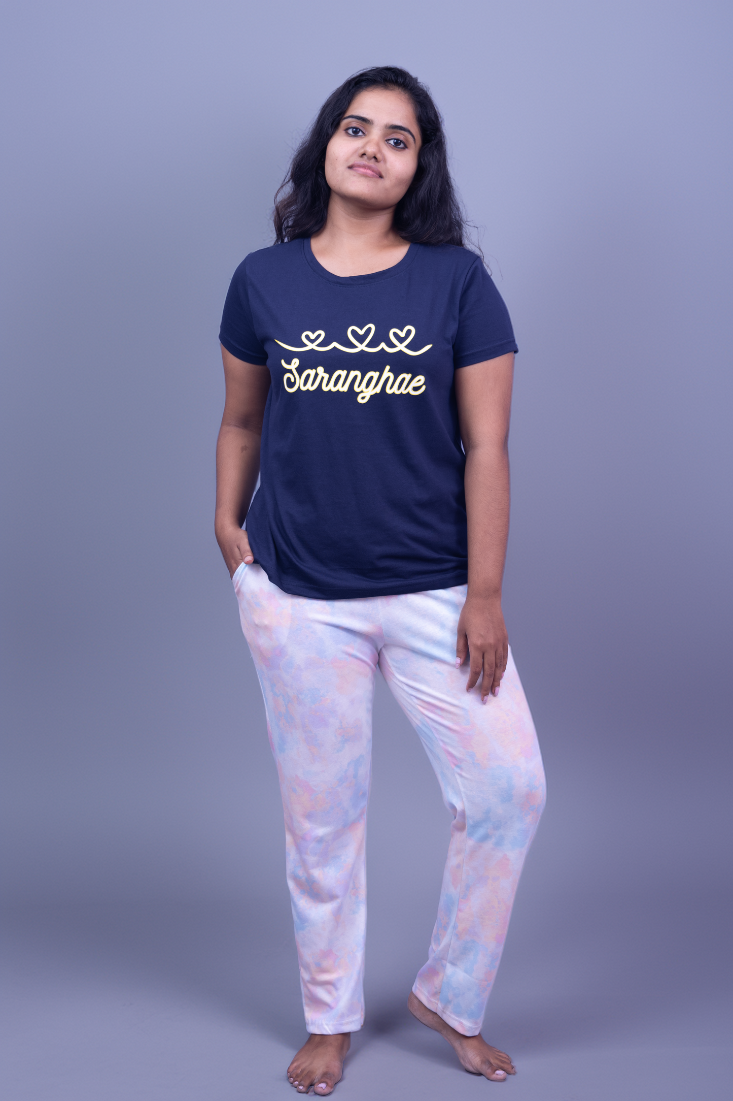 Lover's Heart Sarange Tie-Dye Pajama Set