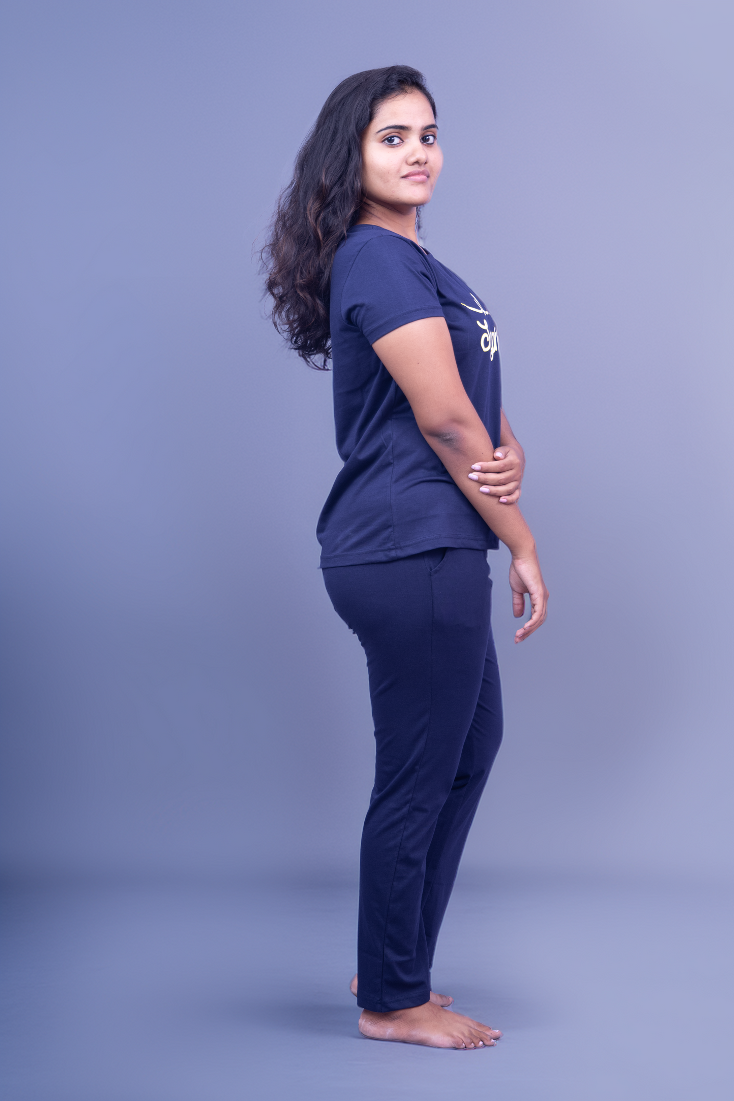 Lover's Heart Sarange Pajama Set (Solid Pant)