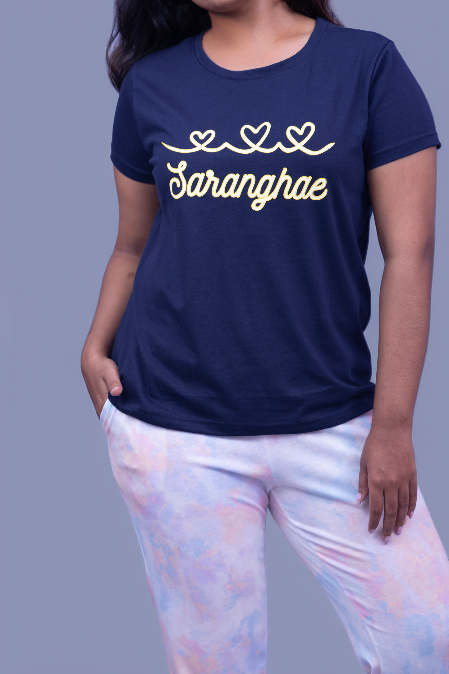 Lover's Heart Sarange Tie-Dye Pajama Set