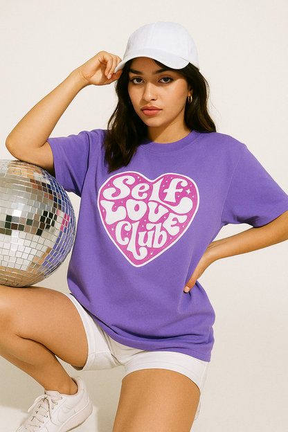 Self Love Club Women Oversized-Tshirt