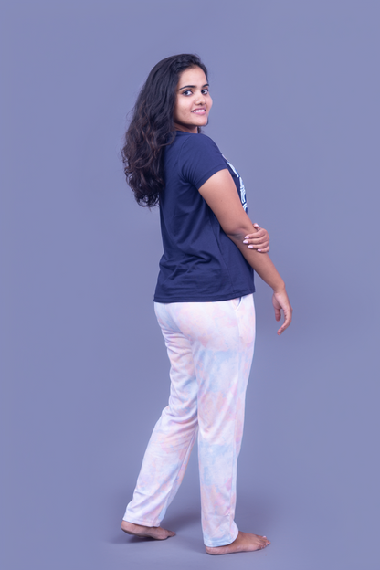 Fluttering Grace Tie-Dye Pajama Set