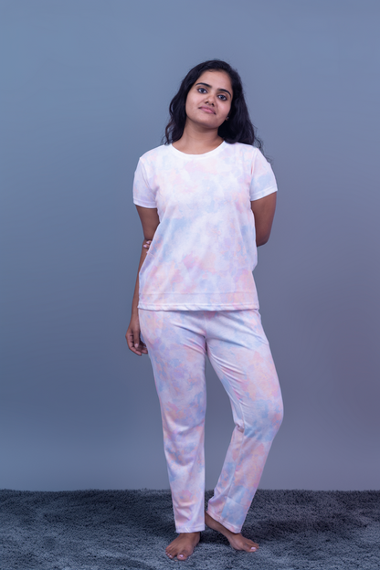 Subtle Bliss Tie-Dye Pajama Set