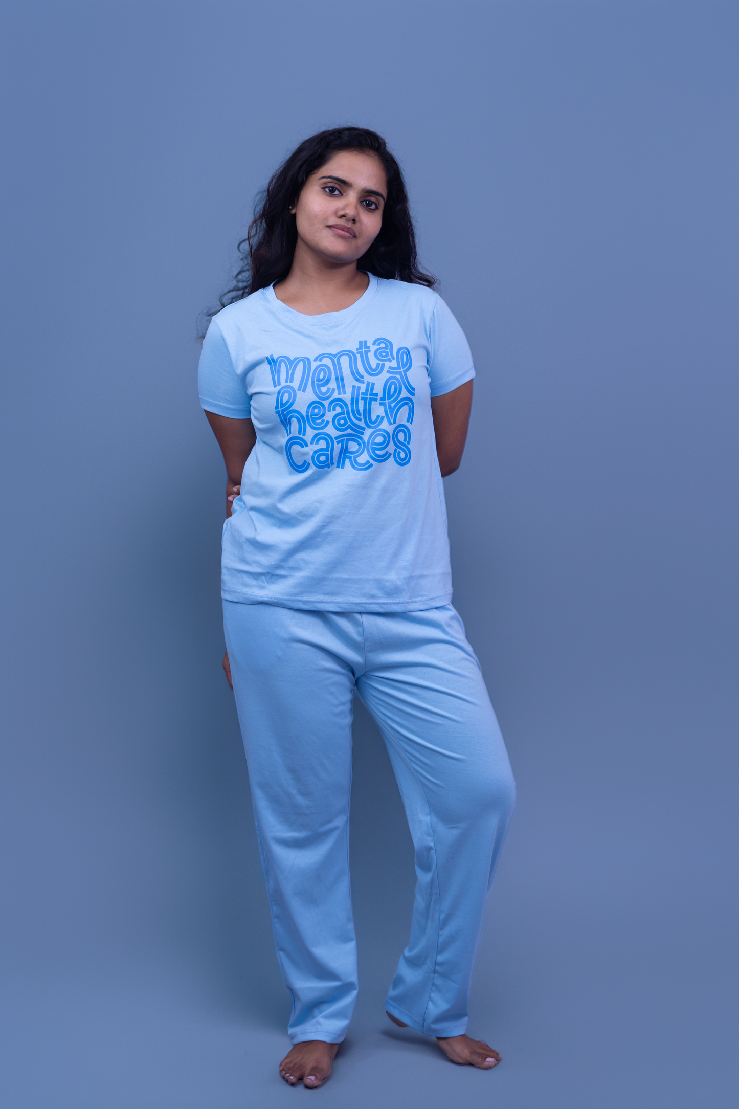 Mental Health Cares Pajama Set (Solid Pant)