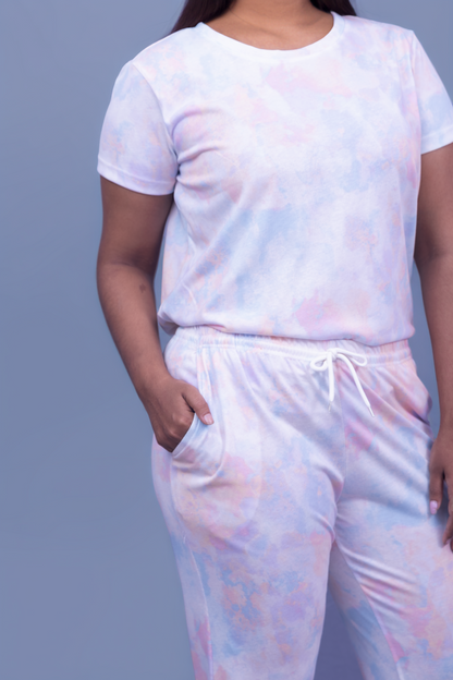 Subtle Bliss Tie-Dye Pajama Set